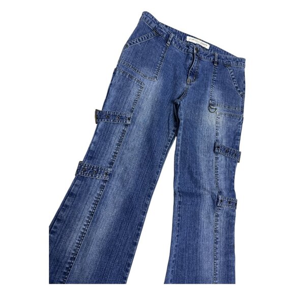 YOUNIQUE Vintage Y2K Flared Bootcut Casual Denim Jeans Womens 12 - Picture 5 of 6